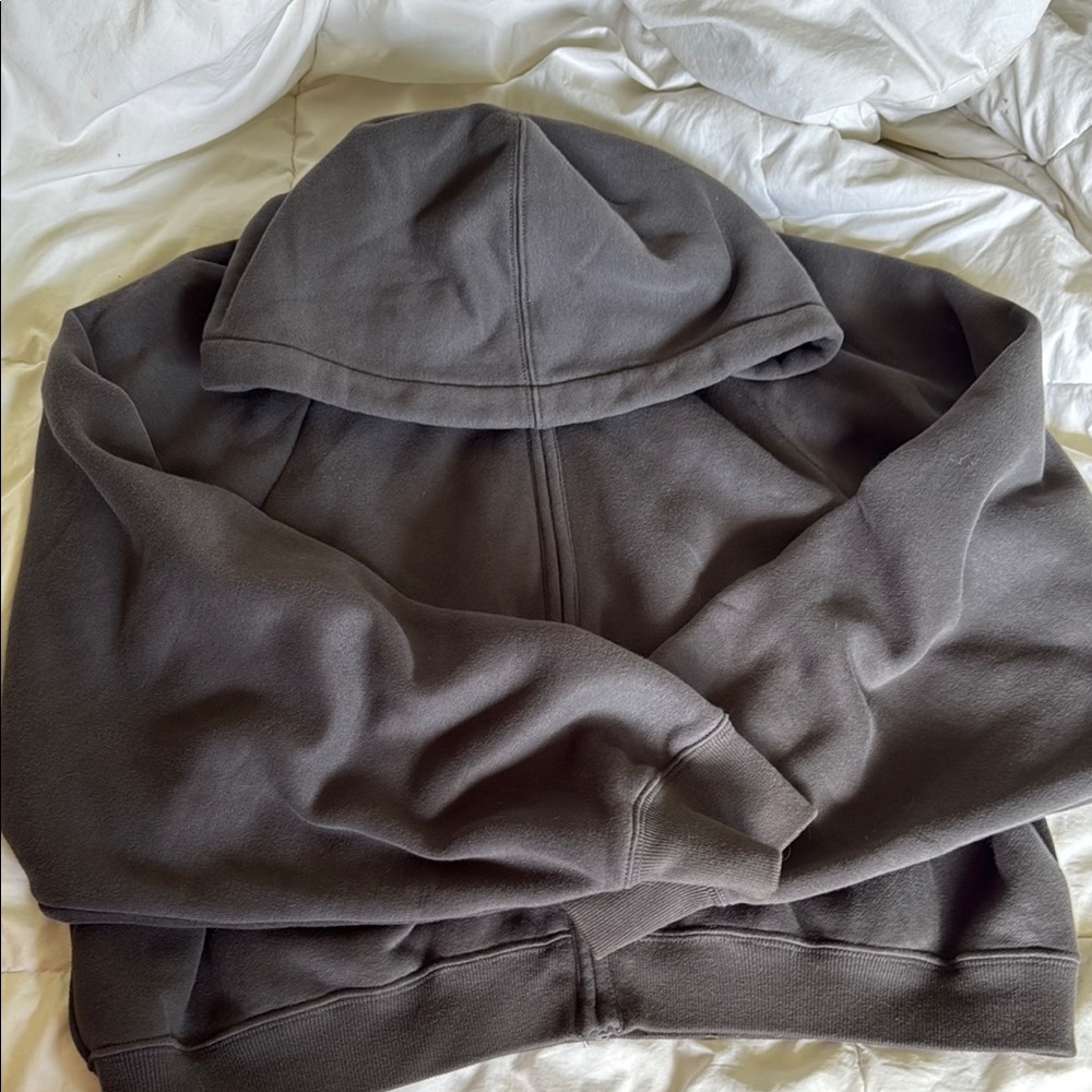 Abercrombie & Fitch Charcoal Zip-Up Hoodie